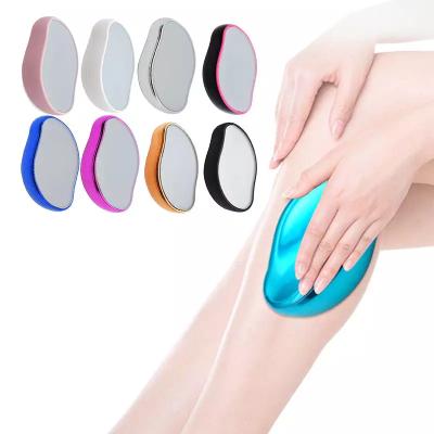 China 2023 New Arrivals Car Hair Removal Painless Physical Magic Hair Gum Epilator Crystal Hair Remover Scrub Purple Pink for sale