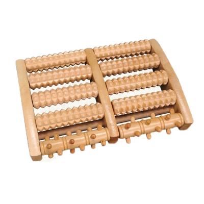 China Hot Selling Five-Row Wooden Foot Roller Foot Massager For Household Use To Alleviate Fatigue for sale