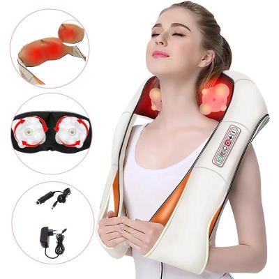 China Neck Bestselling Shiatsu Neck and Shoulder Massager Electric Deep Kneading Massage Pillow for Neck Body Back Massager Shawl for sale