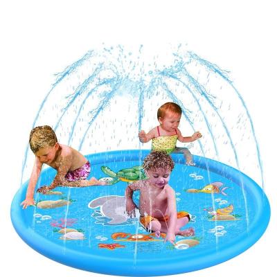 China Water Fun Sets 2022 New Design Inflatable Water Sprinkle Mat Summer Inflatable Garden Toys Sprinkle Splash Play Mat Indoor and Outdoor Summer for sale