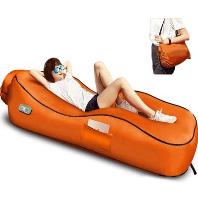 China Relax Inflatable Recliner Beach Bed Camping Chair Air Sofa Hammock with Waterproof Pillows and Air Leakage for Increase Beach Parks for sale