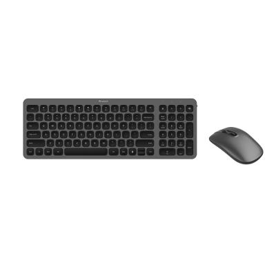 China Amazon Selling Wireless Fashion 99 Key Keyboard And Mouse Good Wireless Mouse Combo With Spanish Layout In Black for sale