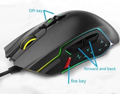 China Gaming Best Selling Newest 18000 DPI 8D Cheap Price Gaming Mouse With RGB Blast LED Light For Office Desktop Home for sale