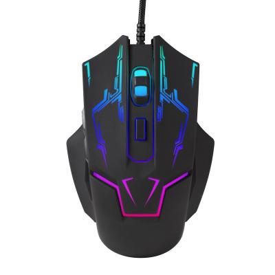 China Play Most Popular Cool Design RGB Light Gaming Optical Mouse GM-07 for sale