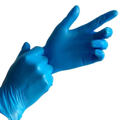 China Flexible Blue Vinyl Nitrile Mix Gloves Dental Work Household Gloves Nitriles for sale