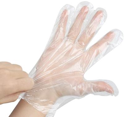 China Anti-slip Clear Plastic Pe Gloves Thick Plastic Gloves For Cleaning Cooking Food Handling for sale