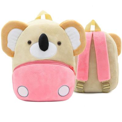 China Waterproof Animal Backpack Mini Cute Kids School Satchel Plush Cartoon Koala for sale