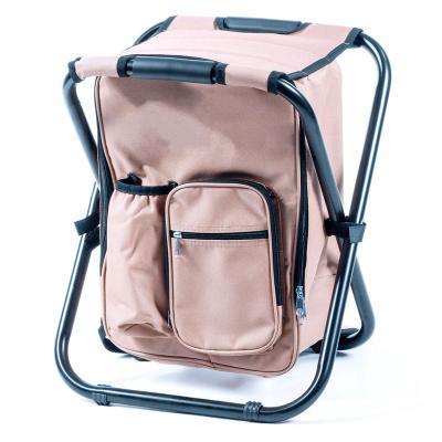 China Wholesale Custom Ployester Logo Backpack Convertible Chair With Bottle Pocket for sale