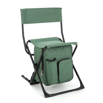 China Ployester Fishing Chair Backpack With Front Pocket For Outdoor Events Increasing Displacement for sale