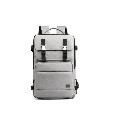 China Men Business Backpack Waterproof Expandable Laptop Bag With USB Charging Port for sale