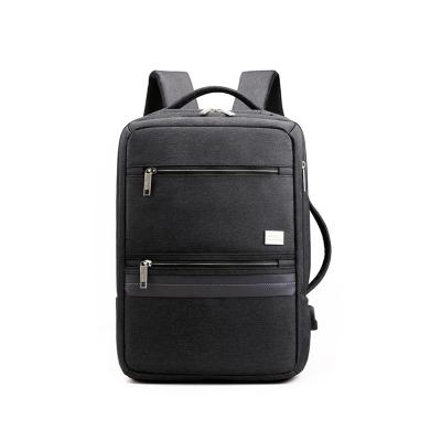 China Waterproof Expandable Men Backpack USB Business Backpack Laptop Charging Bag for sale