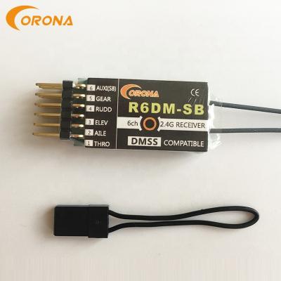 China Crown R6DM-SB 2.4g 6 channel universal transmitter and receiver for rc car/rc boat for sale