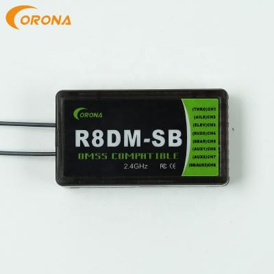 China Crown R8DM-SB 2.4g universal rc remote control compatible JR DMSS receiver for rc helicopter for sale