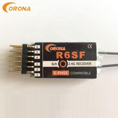 China Crown R6SF 2.4g futaba sfhss transmitter and receiver for universal rc car / rc drone for sale