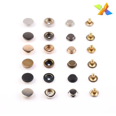 China No Rust Customized Brass Customized 4 Part Buttons 4 Part Snap Buttons Design Metal Snap Button for sale