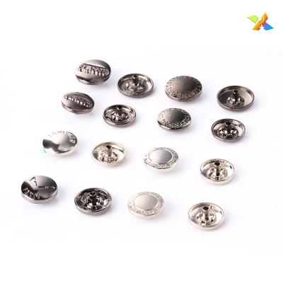 China No Rust Customized Snap Button New Custom Stainless Steel Snap Buttons Alloy Metal Snap Shirt Button for sale