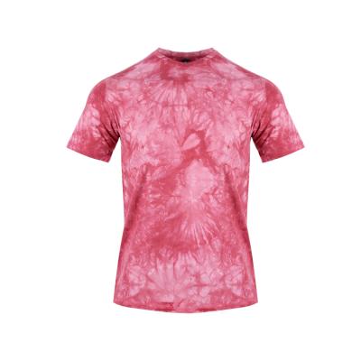 China High Quality Anti-Wrinkle Short Sleeve Round Neck Custom Tie Dye Printed Oversized 100% Cotton T-Shirt Tees for sale