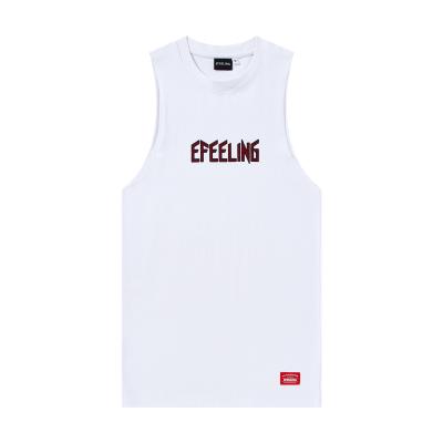 China Wholesale Mens Breathable Tank Tops QUICK DRY Logo Gym White Tank Top Custom Printing for sale