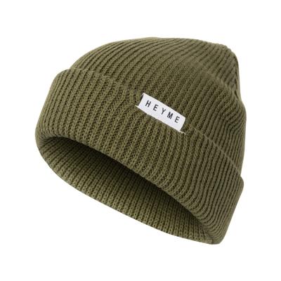 China COMMON Wholesale Winter Beanie Hats Custom Made With Label Unisex 100% Acrylic Beanies for sale