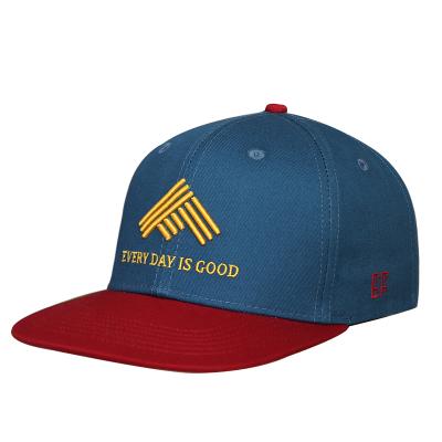 China JOINT Custom Two Tone Hats Unisex 3d Embroidered Logo Snapback Caps for sale