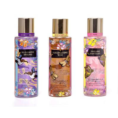 China Newest 250ml Body Perfume Body Perfume Body Spray Fine Mist Splash Private Label For Women for sale