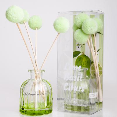 China Sustainable LIME BASIL and CITURS Scent Reed Diffusers For Home Fragrance 100ML for sale