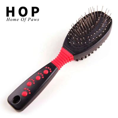 China Viable Factory Wholesale Multifunctional Pet Cat Dog Massage Grooming Hair Double Sided Comb for sale