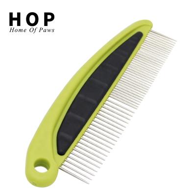 China LOW MOQ Multifunctional Wholesale Viable Multifunctional Dog Hair Grooming Comb Two Density Teeth for sale