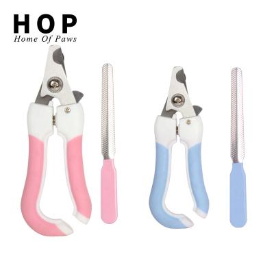 China Viable Factory Wholesale Pet Nail Cutter Cat Dog Nail Clipper With File for sale