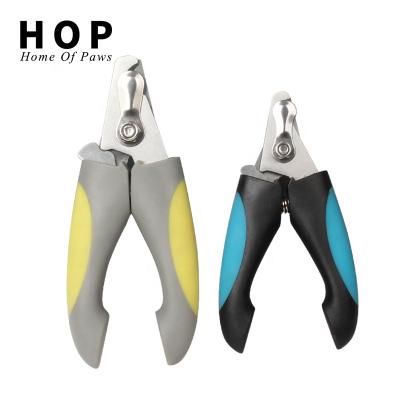 China Viable Factory Wholesale Pet Nail Scissors Cutter Cat Dog Nail Clipper With Safety Guard High Quality for sale