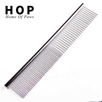 China Viable Factory Wholesale Dog Flea Comb Stainless Steel Pet Cat Dog Grooming Hair Comb for sale