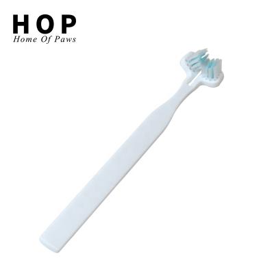 China Wholesale Cheap Pet Cat Dog Toothbrush From Viable Factory LOW MOQ Double Heads for sale