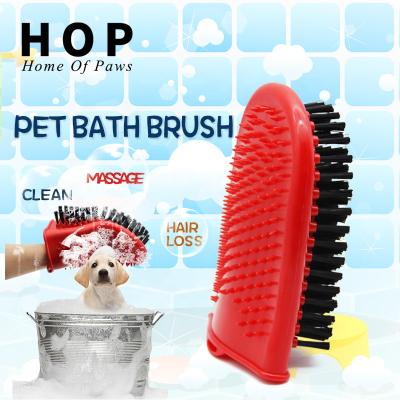 China Viable Factory Wholesale High Quality Dog Bath Glove 2 In 1 Dog Wash Gloves for sale