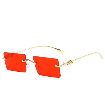 China Fashion Sunglasses Fedex Low Shipping Small Square Metal Frameless Sunglasses Hot Sale Wholesale for sale