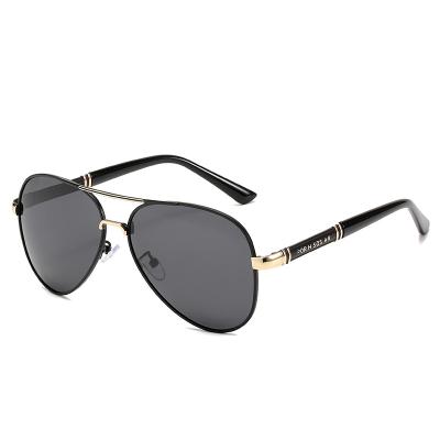 China Men Polarized 2021 Hot Sale Mens Metal Polarized Sunglasses Double Beam Toad Mirror Spot Wholesale 2810 for sale