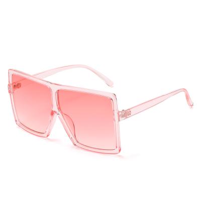 China Fashion Sunglasses Fedex Low Top Selling Pink Oversized Square Frame Sunglasses Custom Made Women for sale