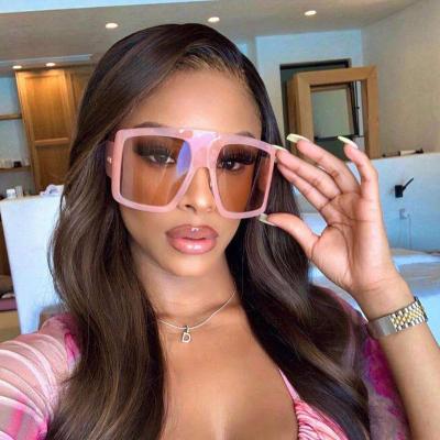 China 2021 New Fashion Sun Glasses Fedex Oversized Plastic Sunglasses UV400 Hot Selling Discount Shipping Fee for sale