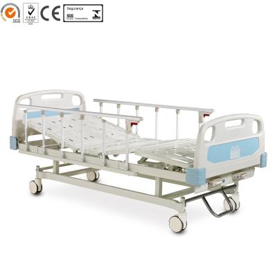 China Two Manual Crank Central Braces 2 Function High Quality And Inexpensive Hospital Bed ALK06-A232 Z-C Metal 1 YEAR Free Spare Parts for sale