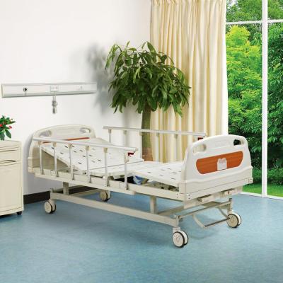 China Hospital Bed Two Cranks High Quality And Inexpensive Manual Hospital Bed Hospital Furniture Metal ABS 2 Functions ALK06-A232Z CE ISO for sale