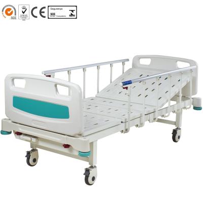 China Functions One of Hospital Clinic Bestseller Price Good Hospital Furniture Manufacturers 1 Cranks Manual Nursing Bed for sale