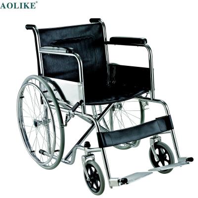 China Convenient Economy Steel Folding Manual Wheelchair ALK875-46 for sale