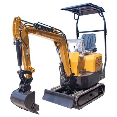 China Land Works Backhoe Household Skid Beef Trailer Hydraulic Digger 1 Ton Small Mini Excavator for sale