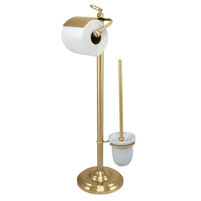 China Modern Straight Paper Roll Holder Brass Art Deco Napkin Holder For Toilet Paper for sale