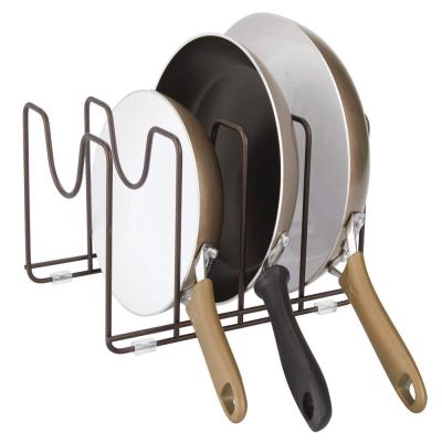 China Hot Selling Viable Pan Storage Rack Holder Pot Cover Kitchen Cookware Lid Holder for sale