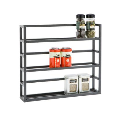 China Sustainable Organizer for Cabinet Organizer Seasoning Rack Spice Rack Wall Mount for Kitchen Pantry Counter 3 Tier Spice Rack for sale