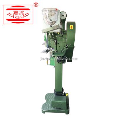 China Semi-automatic plastic snap top nail press nail post stud socket button factory metal punching machine for jeans for sale