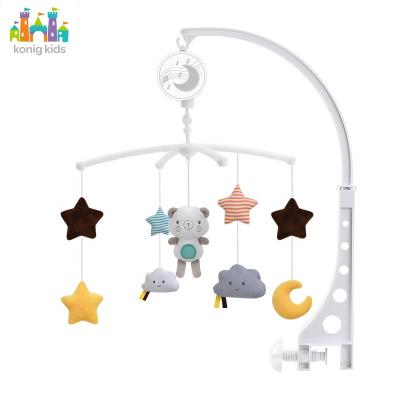 China Toy Konig Kids Musical Mobile Baby Phone Crib Toy Music Box Plastic Bell Crib Musical Baby Mobile for sale