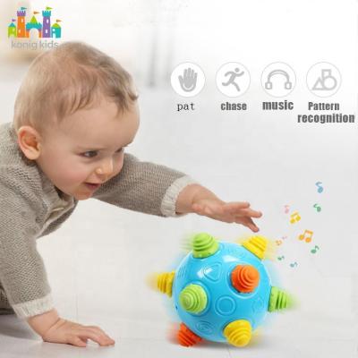 China Wholesale Outdoor Educational Baby Toys Plastic Shaking Ball Toy Balls Rubber Bouncy Ball with Flashing Light and Music for sale