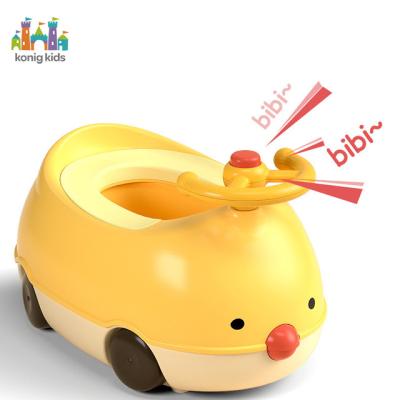 China 2022 New Arrival Konig Children's Cosas de Bebe Baby Potty Cartoon Chick Baby Toilet for sale