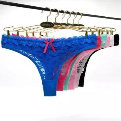 China New Design Antibacterial Women's Sexy Underwear Thong Panties Thong Underwear Lace Up Lingerie Thong Panties for sale